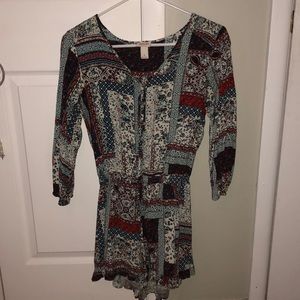 💙patterned long sleeve romper💙